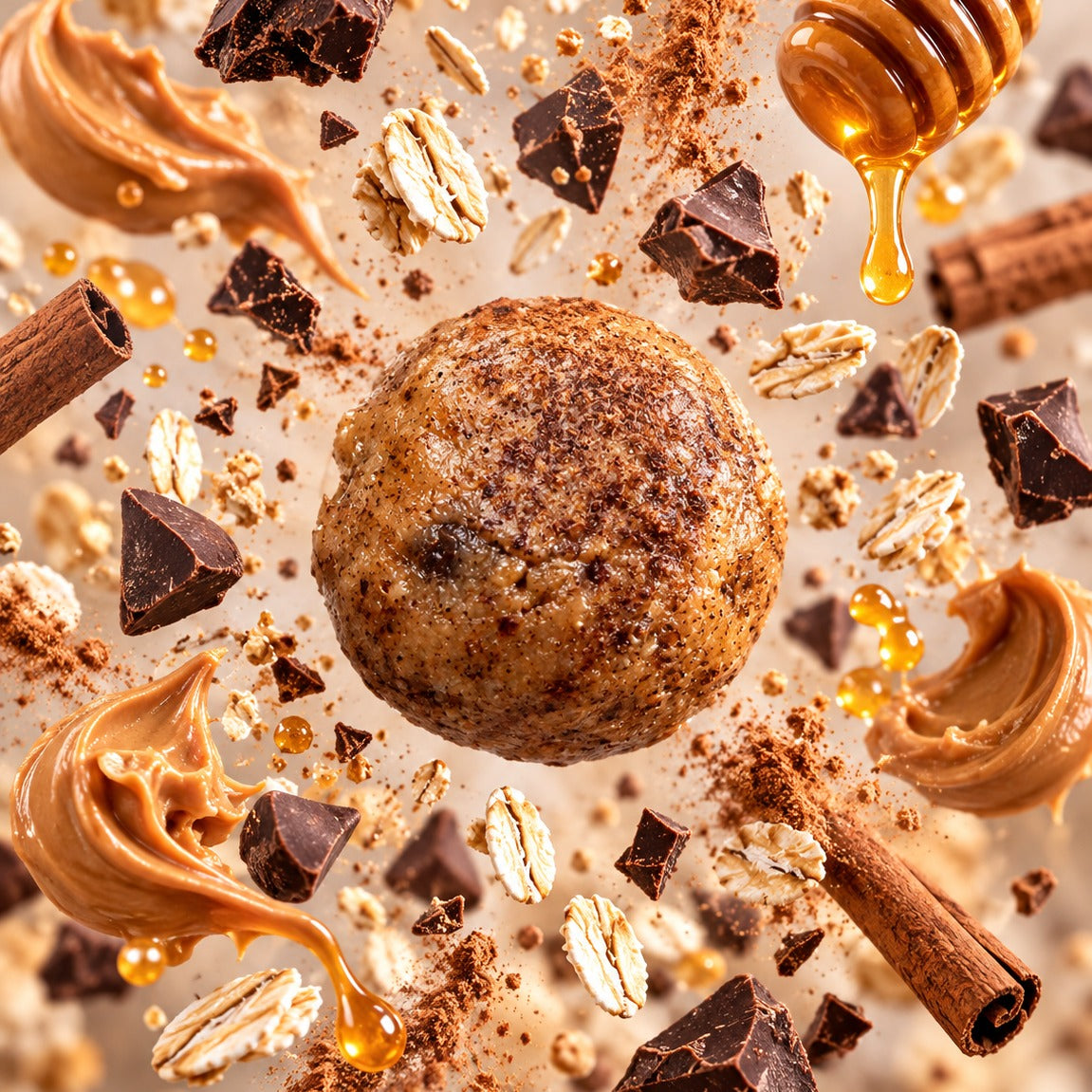 Cinnamon chocolate churro energy ball